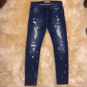 J Brand DK Shredder Distressed Jeans Size 24